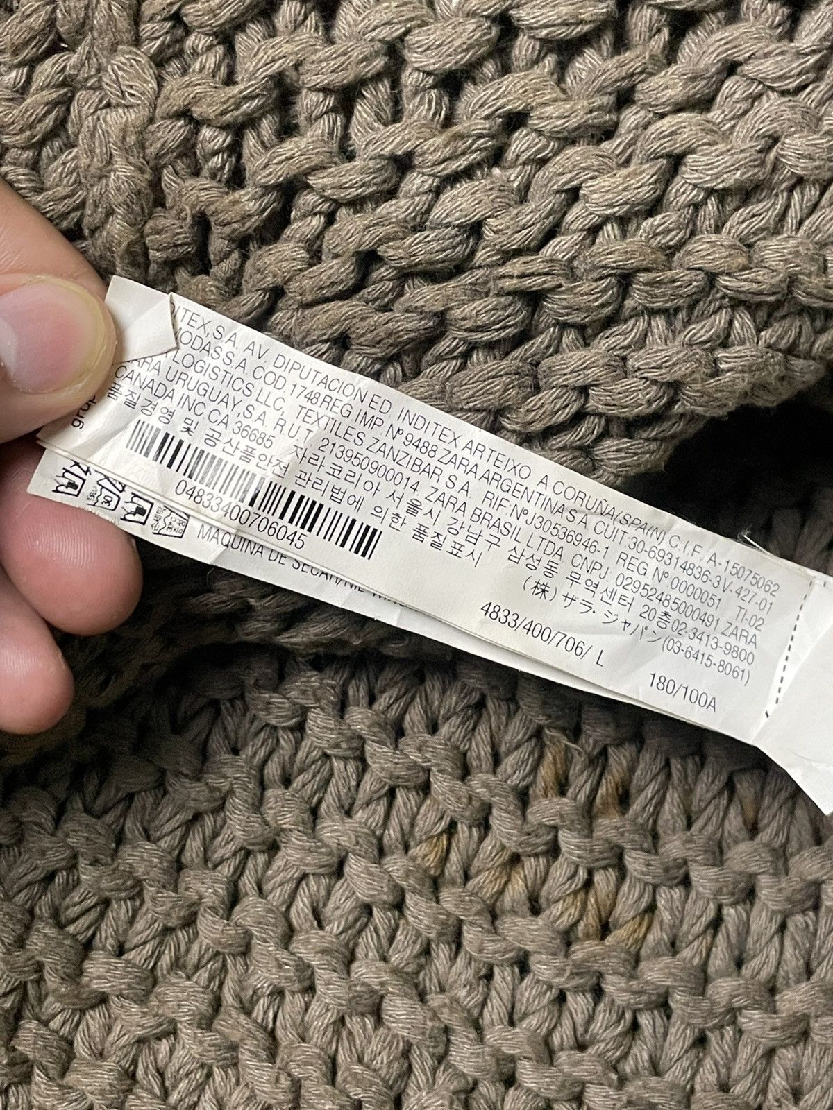 Japanese Brand × Vintage × Zara ZARA Men Cozy Knit Outerwear Cardigan (83) Size US L / EU 52-54 / 3 - 8 Thumbnail
