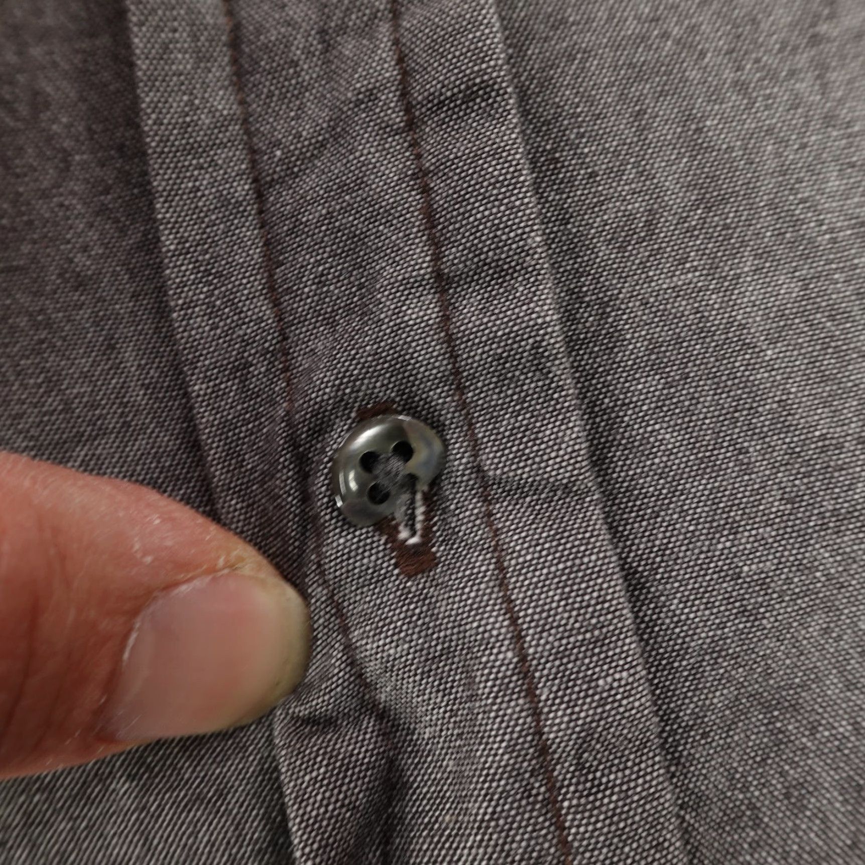 Ralph Lauren VINTAGE Ralph Lauren Black Label Gray Chambray Shirt Mens XL Long Sleeve Button-Up Size US XL / EU 56 / 4 - 3 Thumbnail