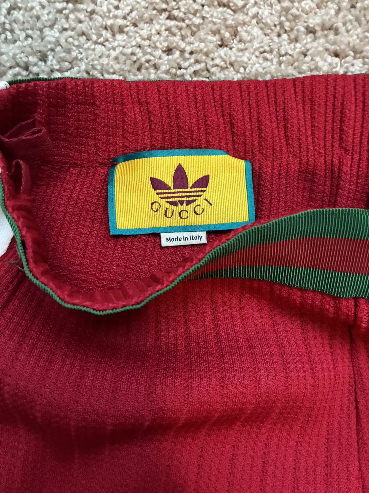 Adidas × Gucci Gucci x Adidas Red Tracksuit – Rare Collab Piece Size US M / EU 48-50 / 2 - 8 Thumbnail