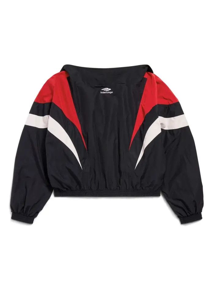 Balenciaga o1mt1gz0325 3B Sports Icon Off Shoulder Tracksuit Jacket Size US S / EU 44-46 / 1 - 5 Thumbnail