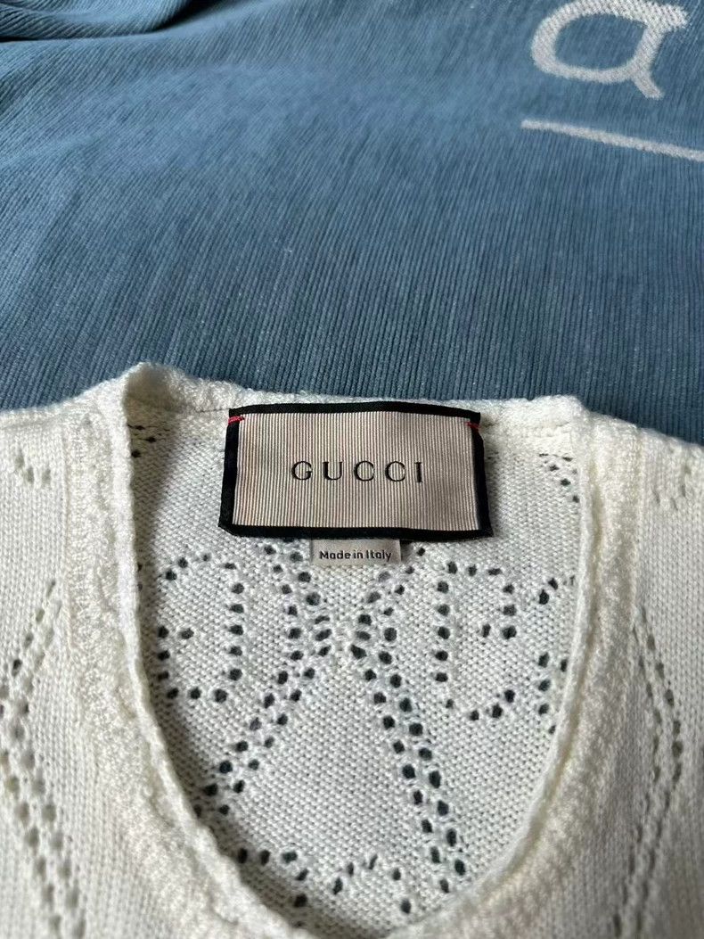 Gucci Gucci Hollow full-printed cardigan sweater 2501-Nextarrow Size US XS / EU 42 / 0 - 3 Thumbnail