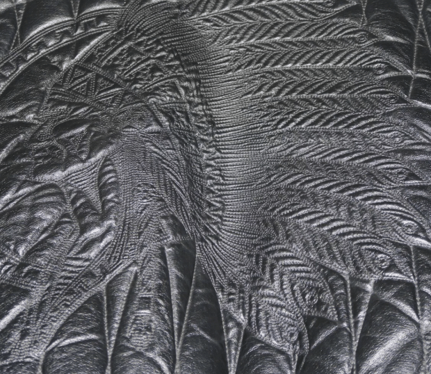 Genuine Leather × Vintage VTG 90s Max USA Leather Jacket Patterned Indian Head Size US XL / EU 56 / 4 - 3 Thumbnail