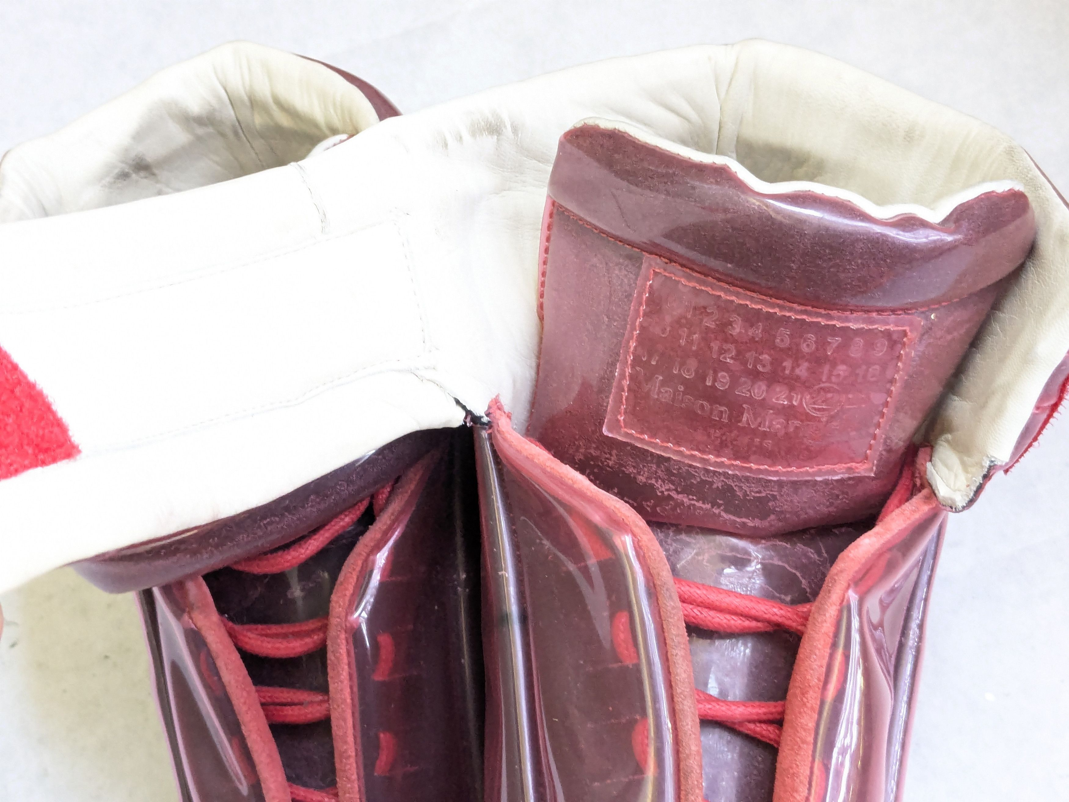 Maison Margiela Maison Margiela Future Sneakers Red PVC 9 42 High Tops Size US 9 / EU 42 - 10 Thumbnail