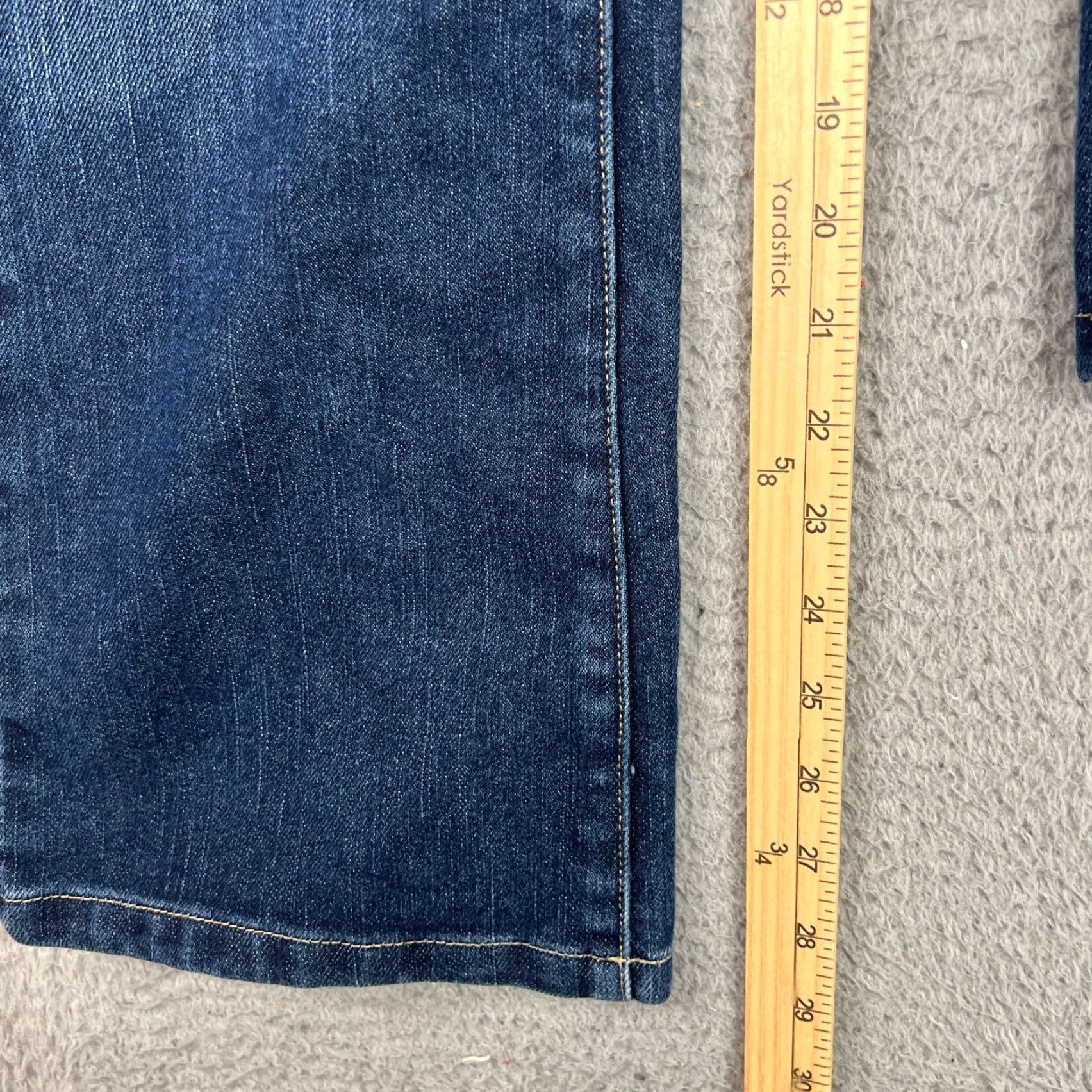Tommy Hilfiger VINTAGE Tommy Hilfiger Jeans Women Bootcut 31x29 Blue Denim Low Rise 5-Pocket 90s Y2K Mens Womens Girls Size 24" / US 00 / IT 34 - 3 Thumbnail