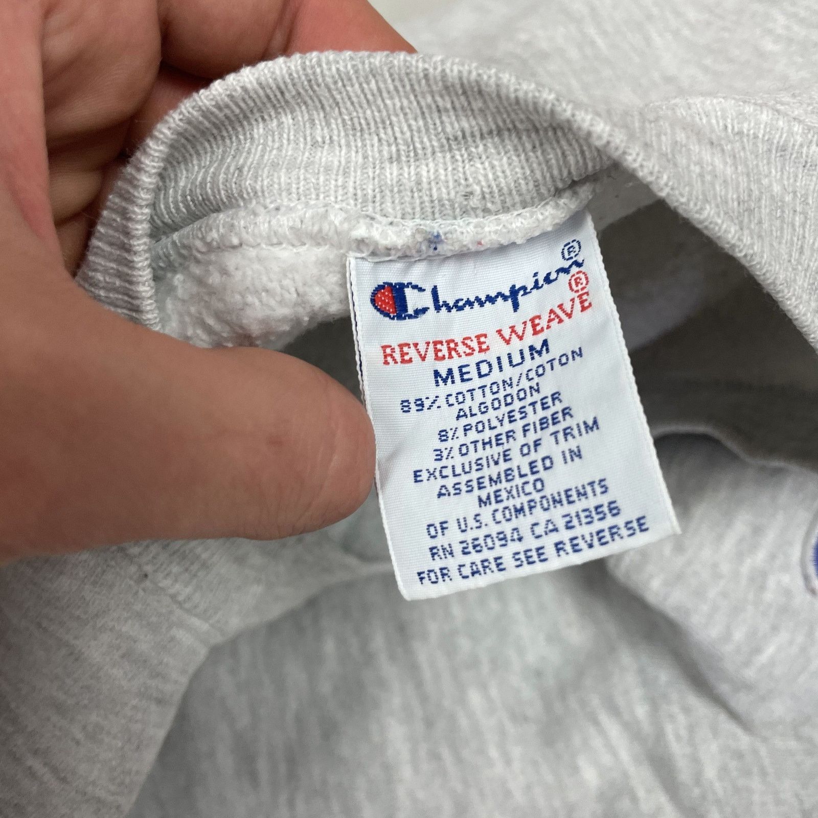 Champion × Vintage Champion Reverse Weave Mens Gray Boston College Sweatshirt M Size US M / EU 48-50 / 2 - 6 Thumbnail