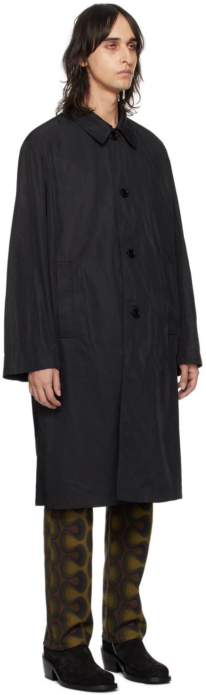 Dries Van Noten Dries Van Noten Black Single-Breasted Coat Size US M / EU 48-50 / 2 - 3 Thumbnail