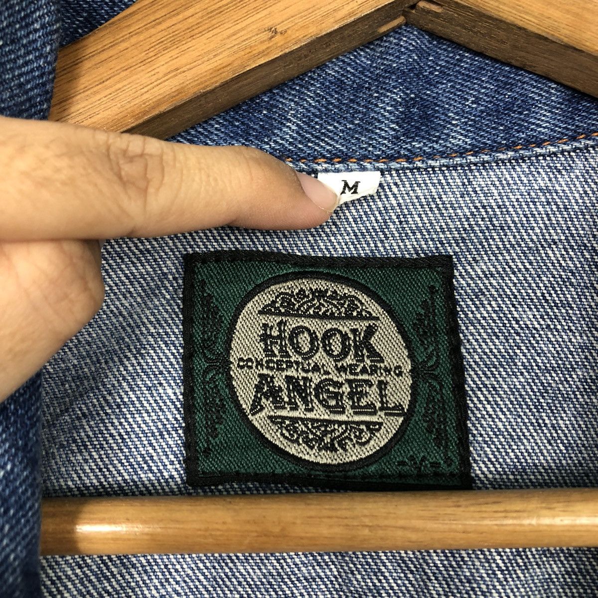 Hysteric Glamour 📌Vintage Biker Denim Jacket Hook Angel Multi Pocket Size US M / EU 48-50 / 2 - 18 Thumbnail