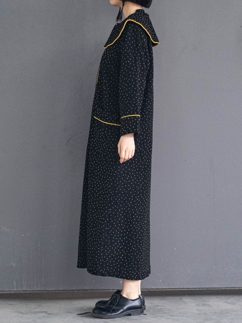 Kenzo KENZO Early black star lace collar robe vintage Size M / US 6-8 / IT 42-44 - 4 Thumbnail