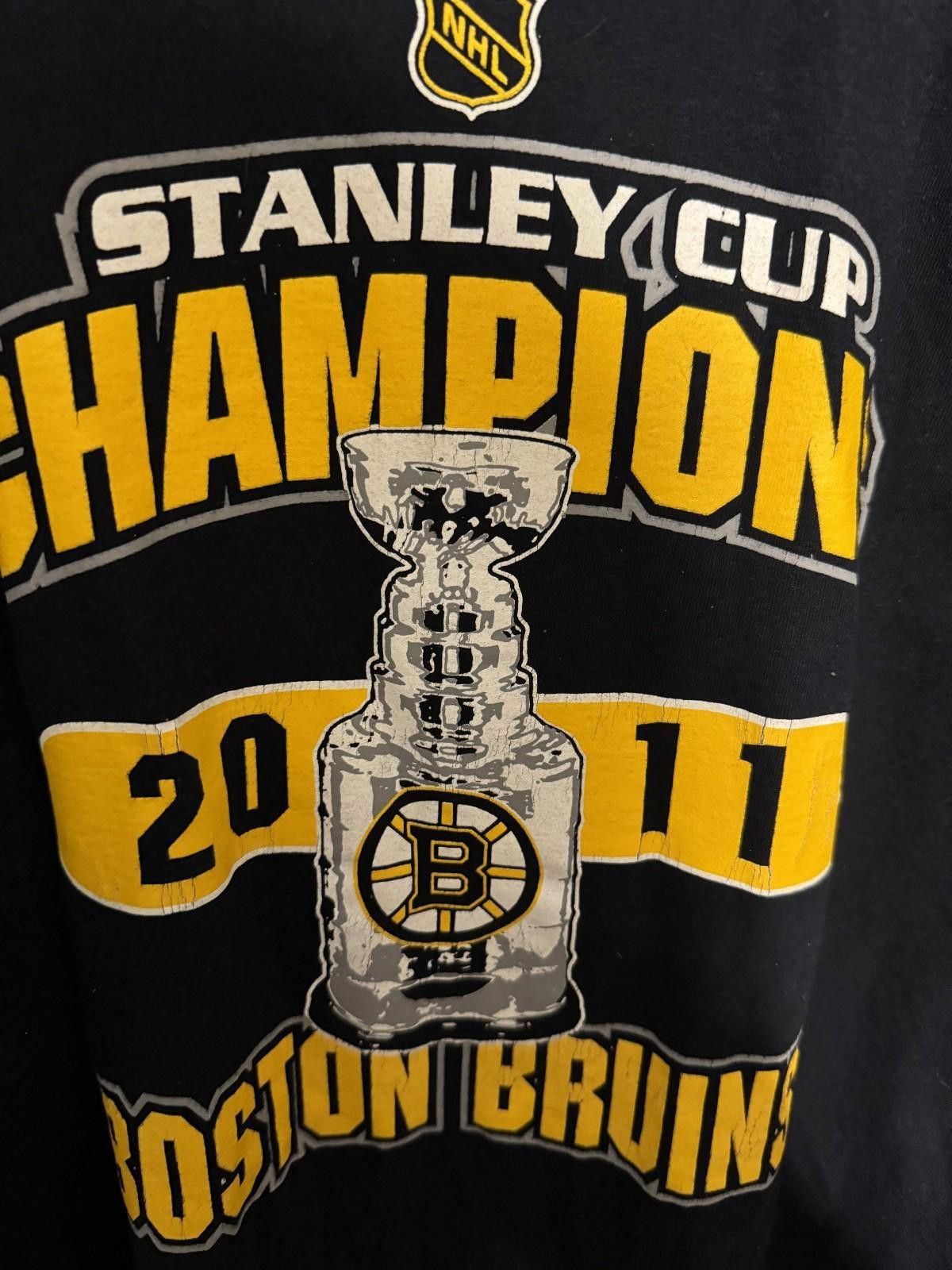 Other BOSTON BRUINS Stanley Cup Champions Black Tee Men's Sz XL Size ONE SIZE - 3 Thumbnail