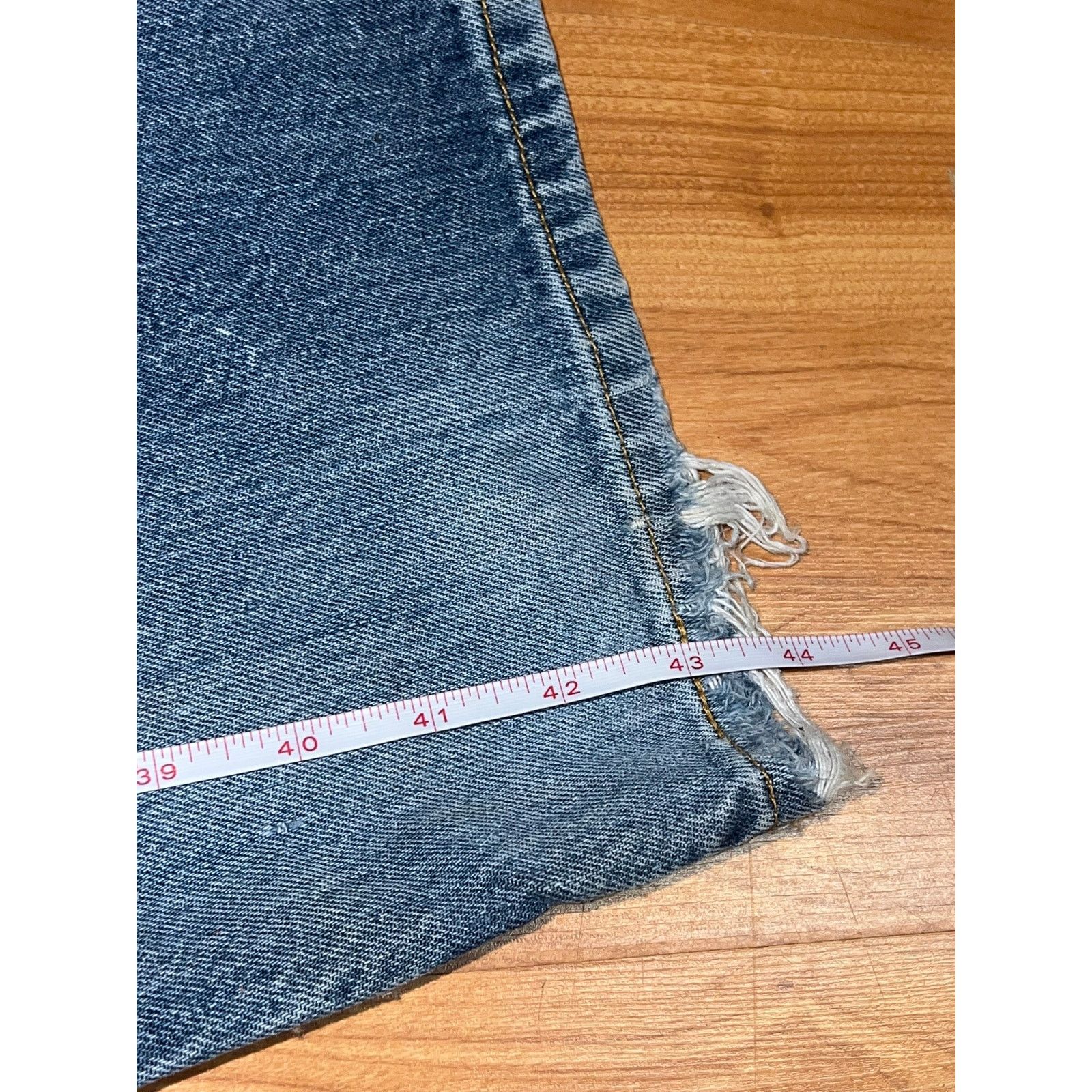 Levi's Y2K Levi Levi's 501 Blue Denim Jeans Bottoms Rip Torn 34x34 Size US 34 / EU 50 - 13 Thumbnail