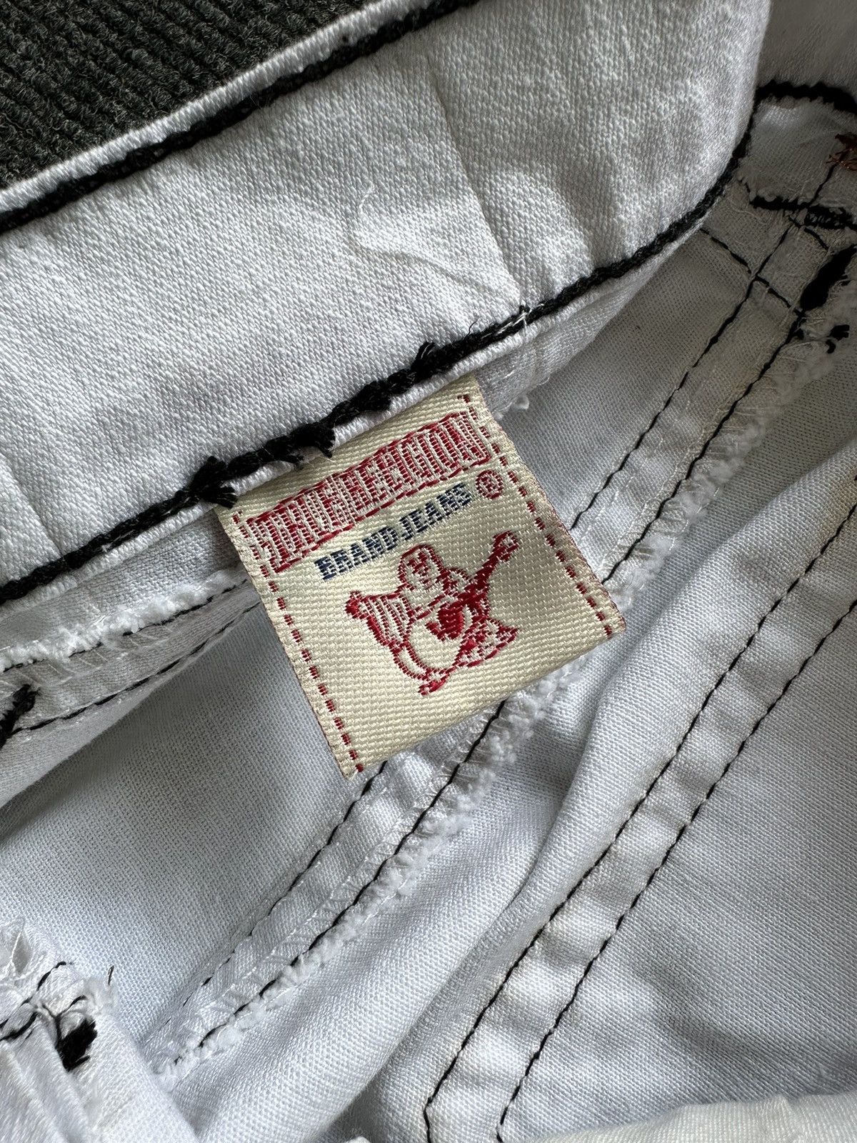 True Religion TRUE RELIGION Disco Julie Big T Distressed Denim Pants Size 34" / US 12 / IT 48 - 11 Thumbnail