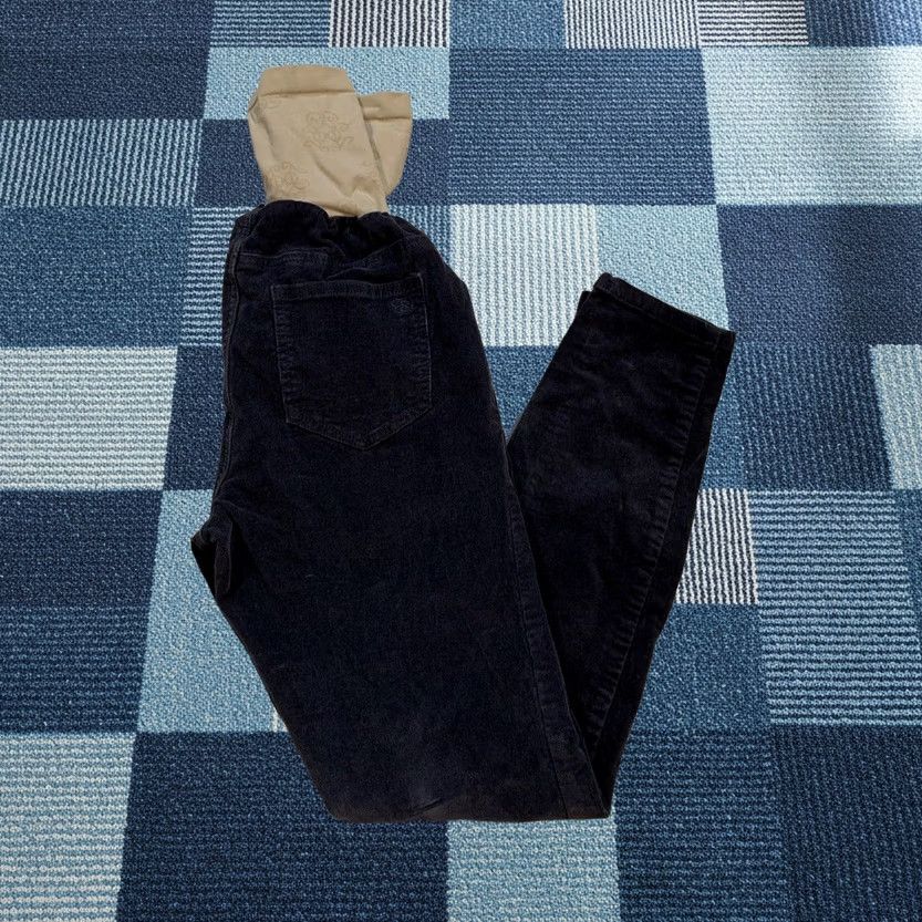 Jessica Simpson VINTAGE Jessica Simpson Maternity Corduroy Pants Gray Women’s S 25x28 Slimming Pockets Embroidered Logo Cotton Spandex Fall Winter Slimming Size 28" / US 6 / IT 42 - 1 Thumbnail