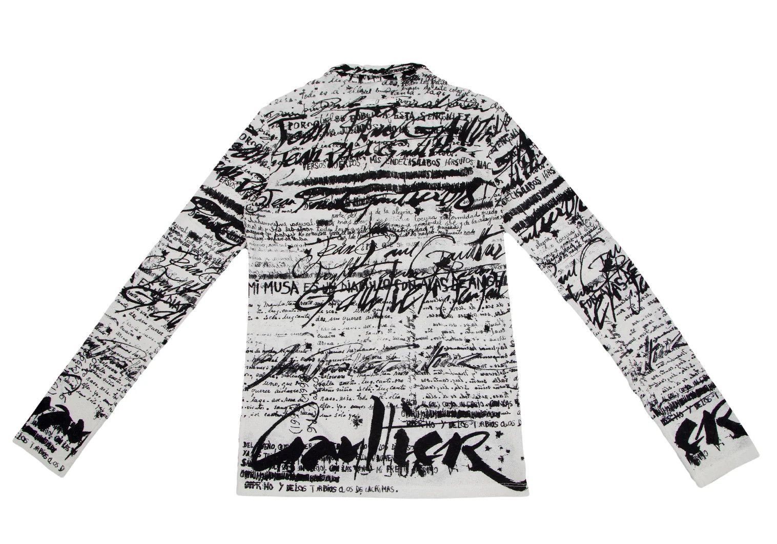 Jean Paul Gaultier Snap Button Shirt in Black and White, Size 48 Size US M / EU 48-50 / 2 - 13 Thumbnail