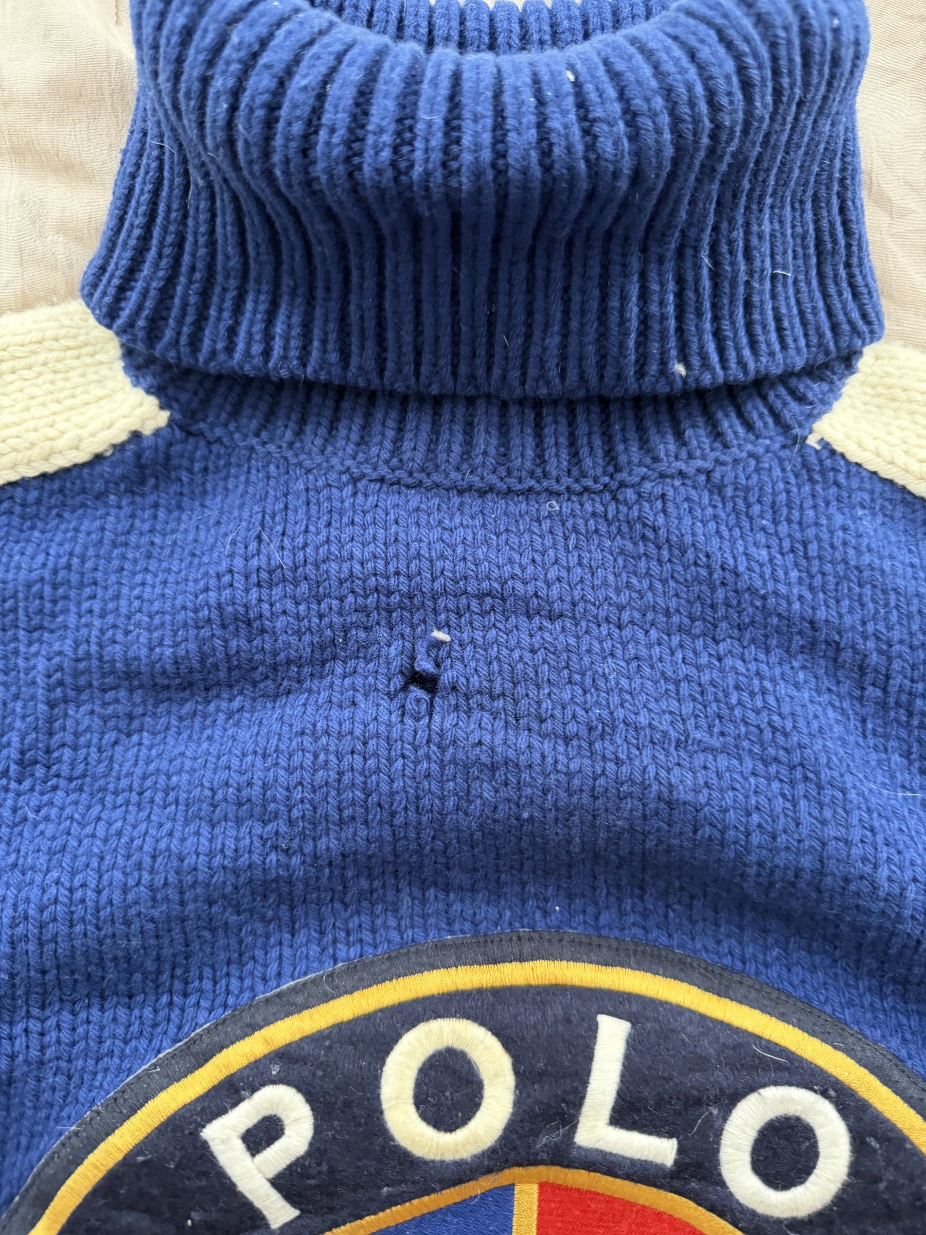 Polo Ralph Lauren Polo Ralph Lauren Crest Wool Turtleneck Cobalt S Size US S / EU 44-46 / 1 - 7 Thumbnail