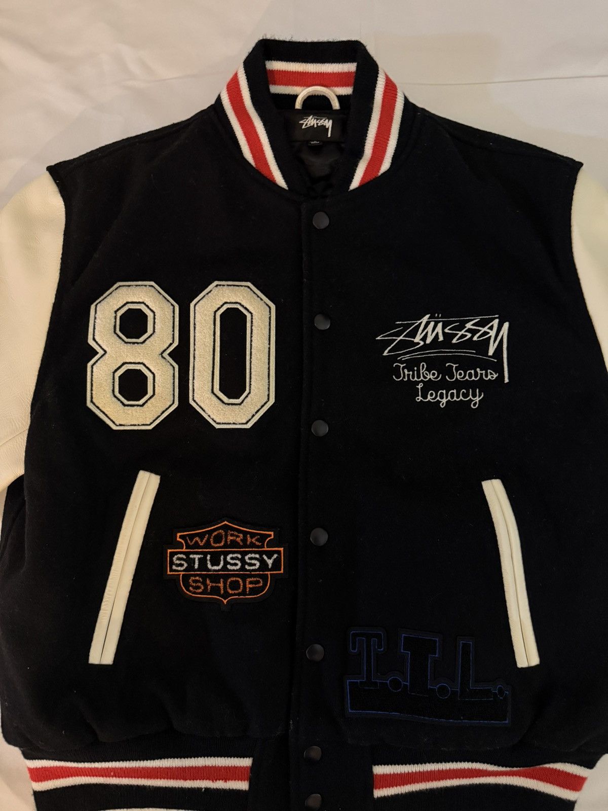 DENIM TEARS × Our Legacy × Stussy Stüssy x Denim Tears x Our Legacy TTL Varsity Jacket Size US S / EU 44-46 / 1 - 2 Thumbnail