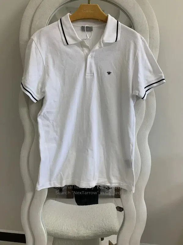 Dior Dior Men's Summer White Cotton Polo . Size US L / EU 52-54 / 3 - 1 Thumbnail
