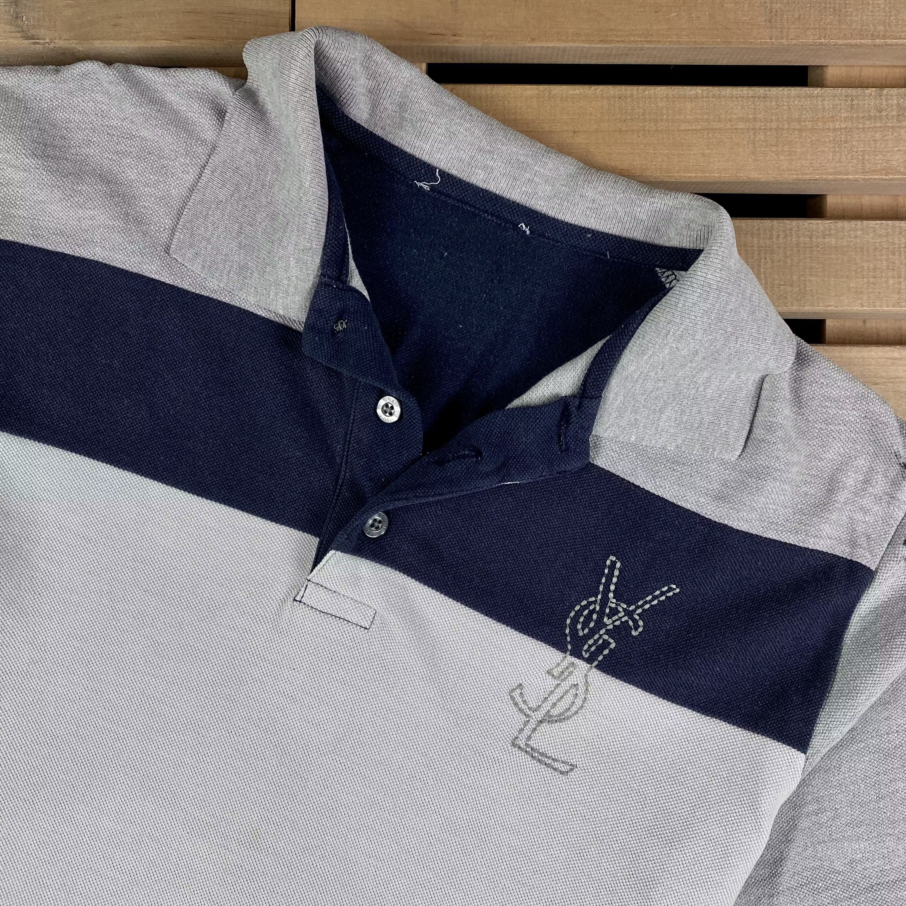 Vintage × Yves Saint Laurent Mens Polo Yves Saint Laurent Vintage Size M Big Logo Size US M / EU 48-50 / 2 - 2 Thumbnail