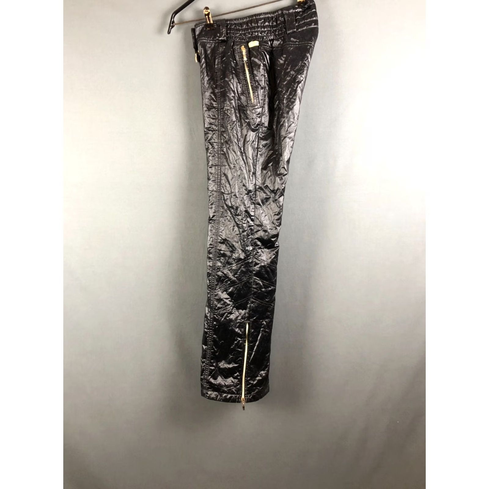 Vintage MDC Pants Women's Black Polyamide Chino Zip Pockets 31.1in Inseam Size 36 Size 25" / US 0 / IT 36 - 2 Thumbnail