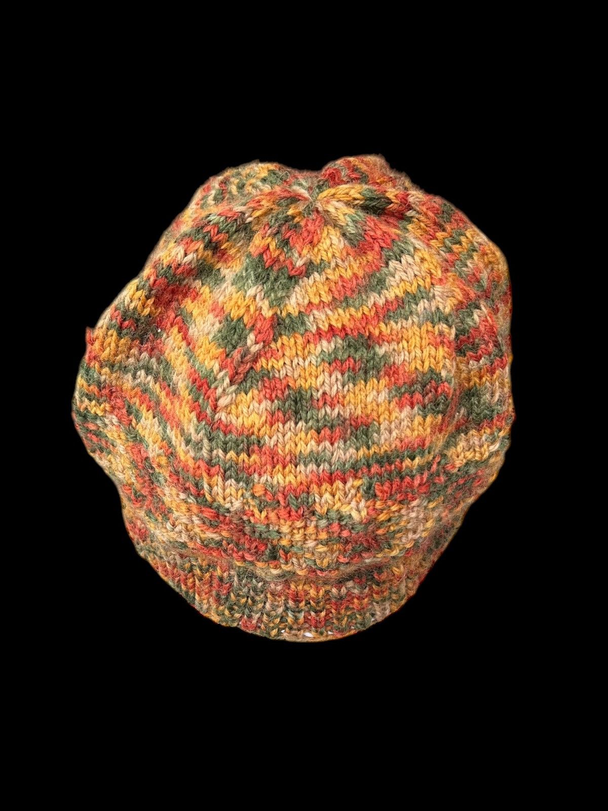Japanese Brand × Kapital × Vintage Crochet knitted handmade Beanie Hats ☠️☠️ Size ONE SIZE - 4 Thumbnail
