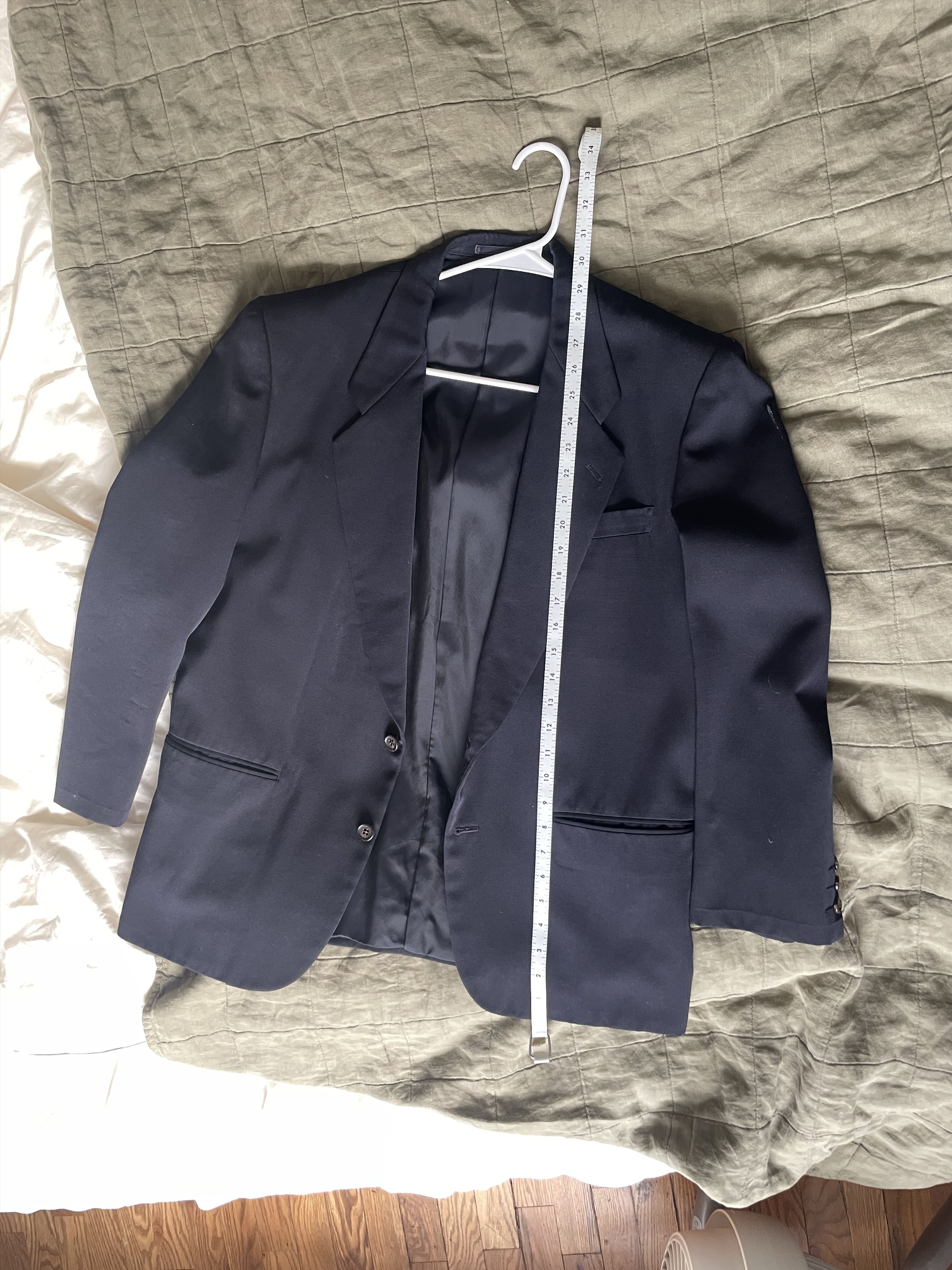 Comme des Garcons Comme des Garçons HOMME Single Button Blazer — Dark Navy Size 36S - 5 Thumbnail