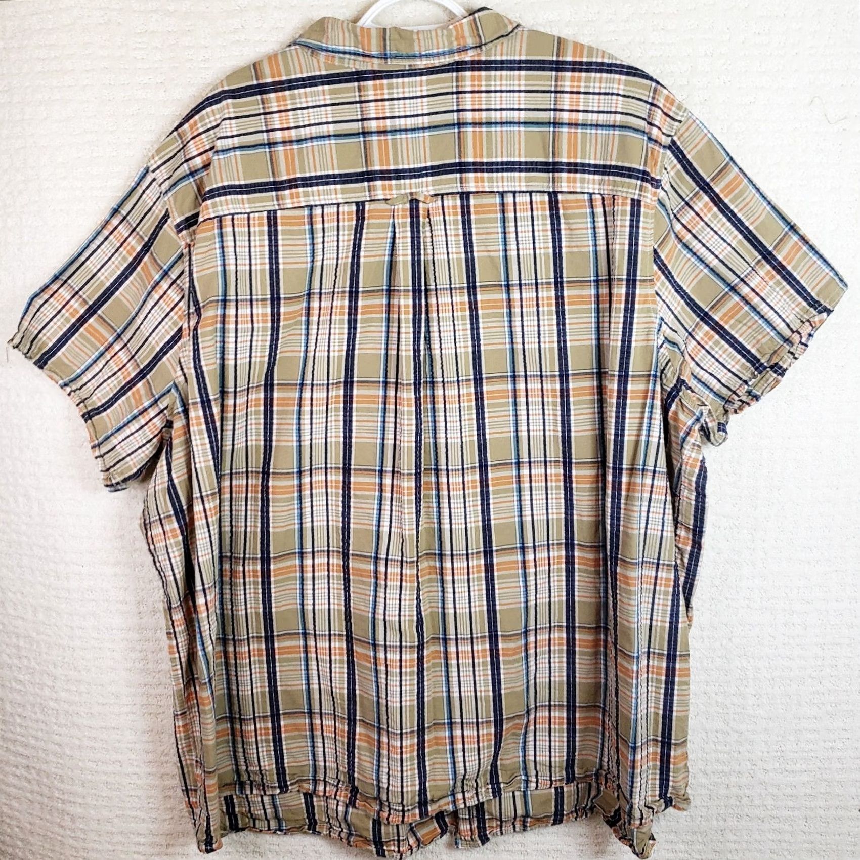 Pop Trading Company Boulder Creek Trading Company Shirt Men's 4XL Big Multicolor Cotton Plaid Short Sleeve Button-Up 4XL Mens Big & Tall Plaid Shirt Size US XXL / EU 58 / 5 - 6 Thumbnail