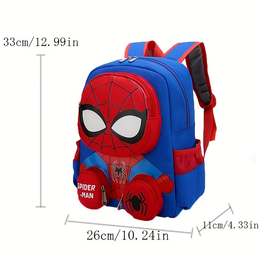 Disney Disney Spiderman school Backpack, Large Capacity for pupils Size ONE SIZE - 5 Thumbnail