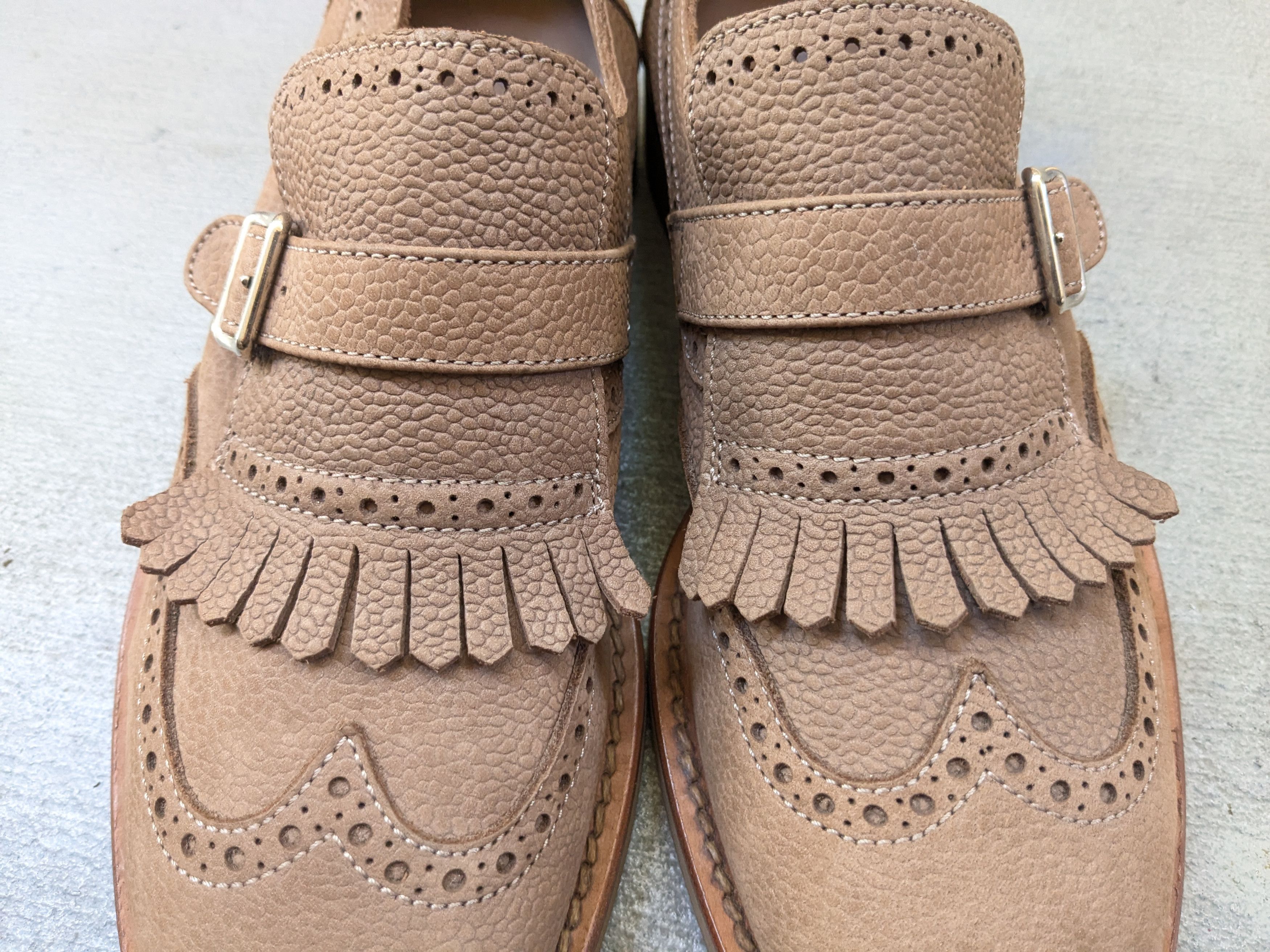 Brunello Cucinelli Brunello Cucinelli Monk Straps Brown 9 42 Fringe Buckle Size US 9 / EU 42 - 3 Thumbnail