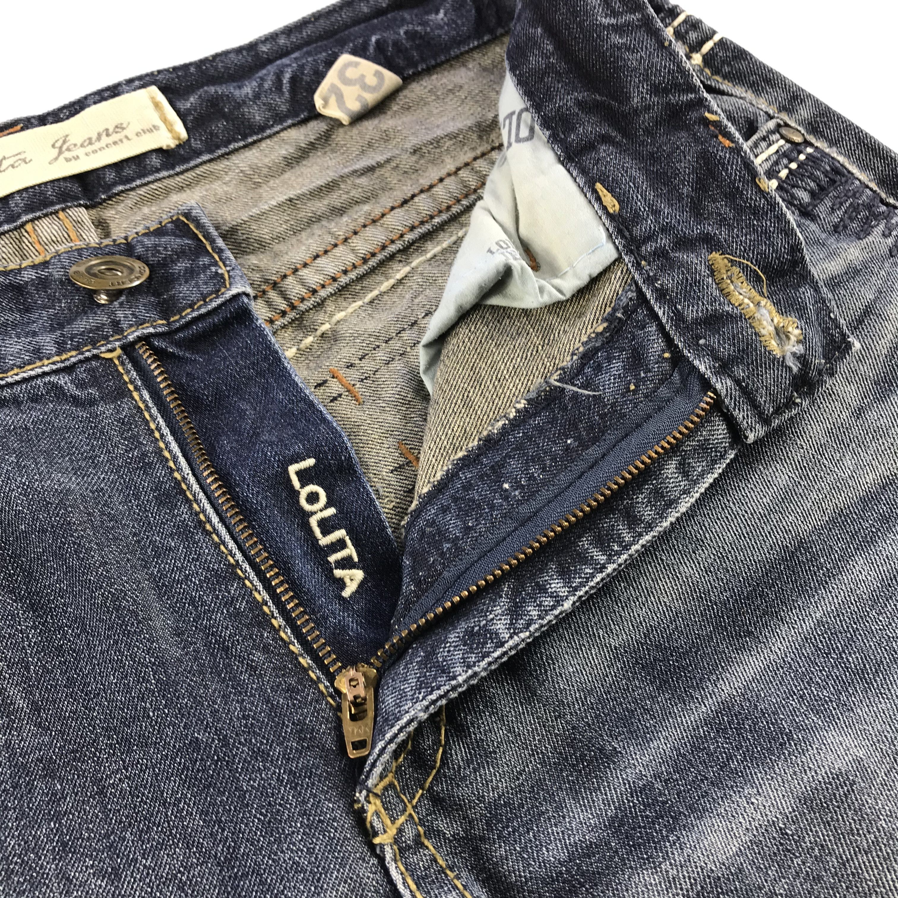 Japanese Brand Yoshitomo Nara Lolita Jeans Zipper Pocket Faded Blue Denim Size US 32 / EU 48 - 10 Thumbnail