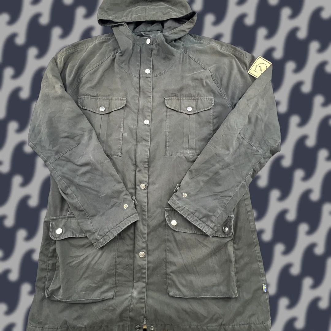 Vintage VINTAGE Fjällräven Greenland Parka Jacket G-1000 Womens XL Green Hooded Size XL / US 12-14 / IT 48-50 - 1 Thumbnail