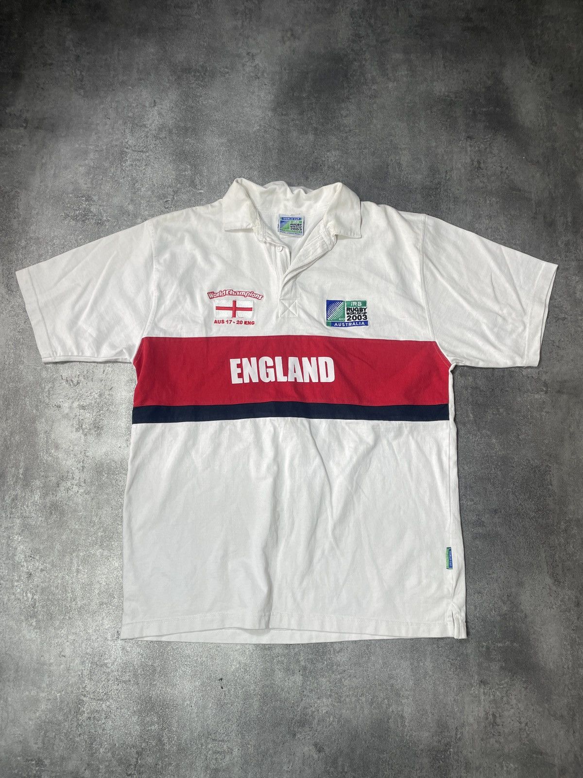 Vintage 🔥RARE🔥Vintage 2003 Rugby Australia Worldcup Polo Tee Rare Size US XXL / EU 58 / 5 - 1 Thumbnail