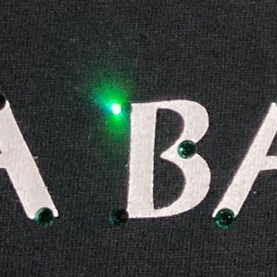 Bape × Swarovski Green Swarovski BAPE logo T-shirt a bathing ape Size US M / EU 48-50 / 2 - 5 Thumbnail