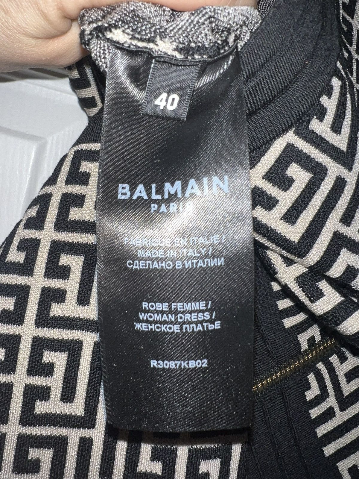 Balmain Balmain Sleeveless Monogram Knit Dress Size M / US 6-8 / IT 42-44 - 9 Thumbnail