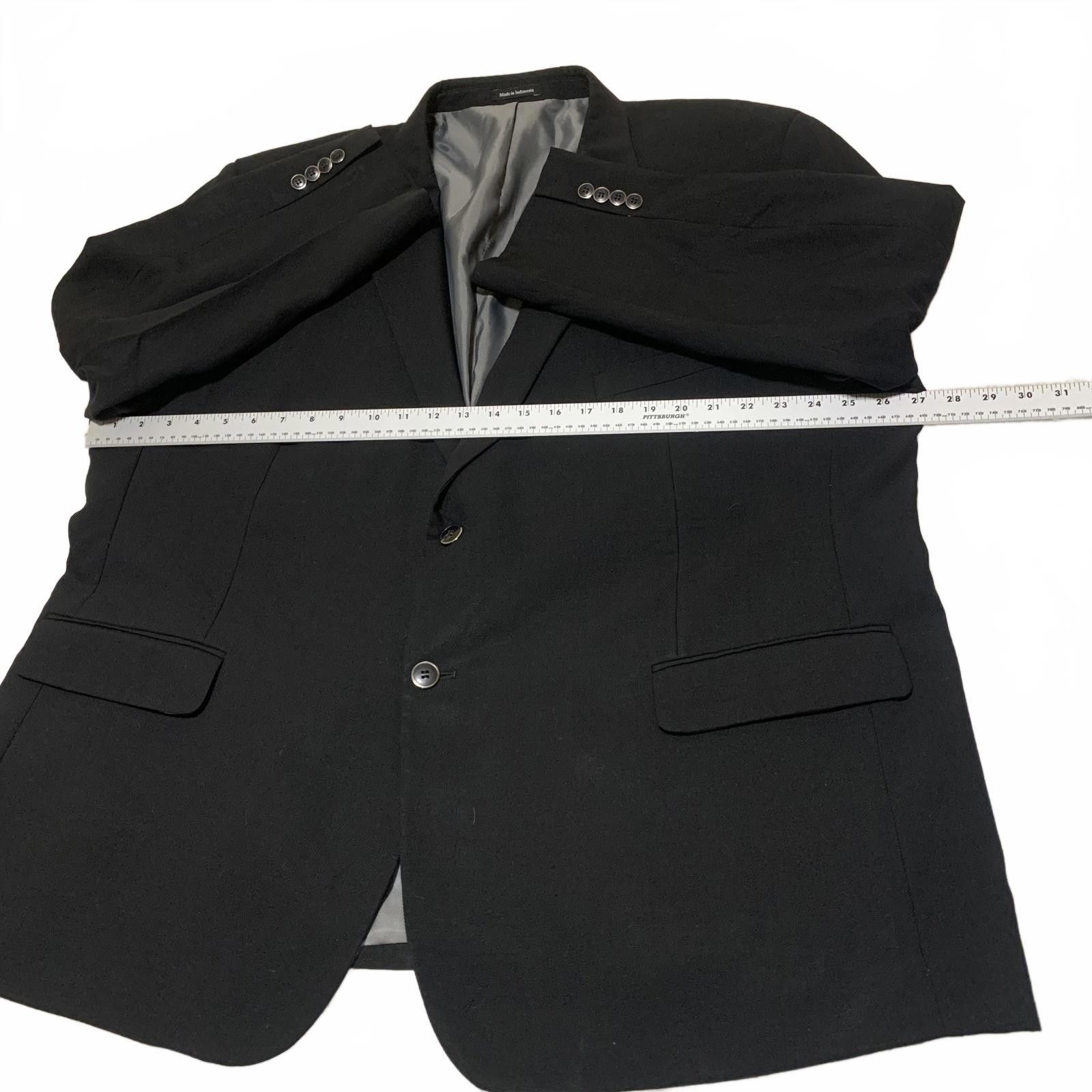 Pronto Uomo Pronto Uomo Men's 54 inch Black Blazer Jacket Size 54R - 11 Thumbnail