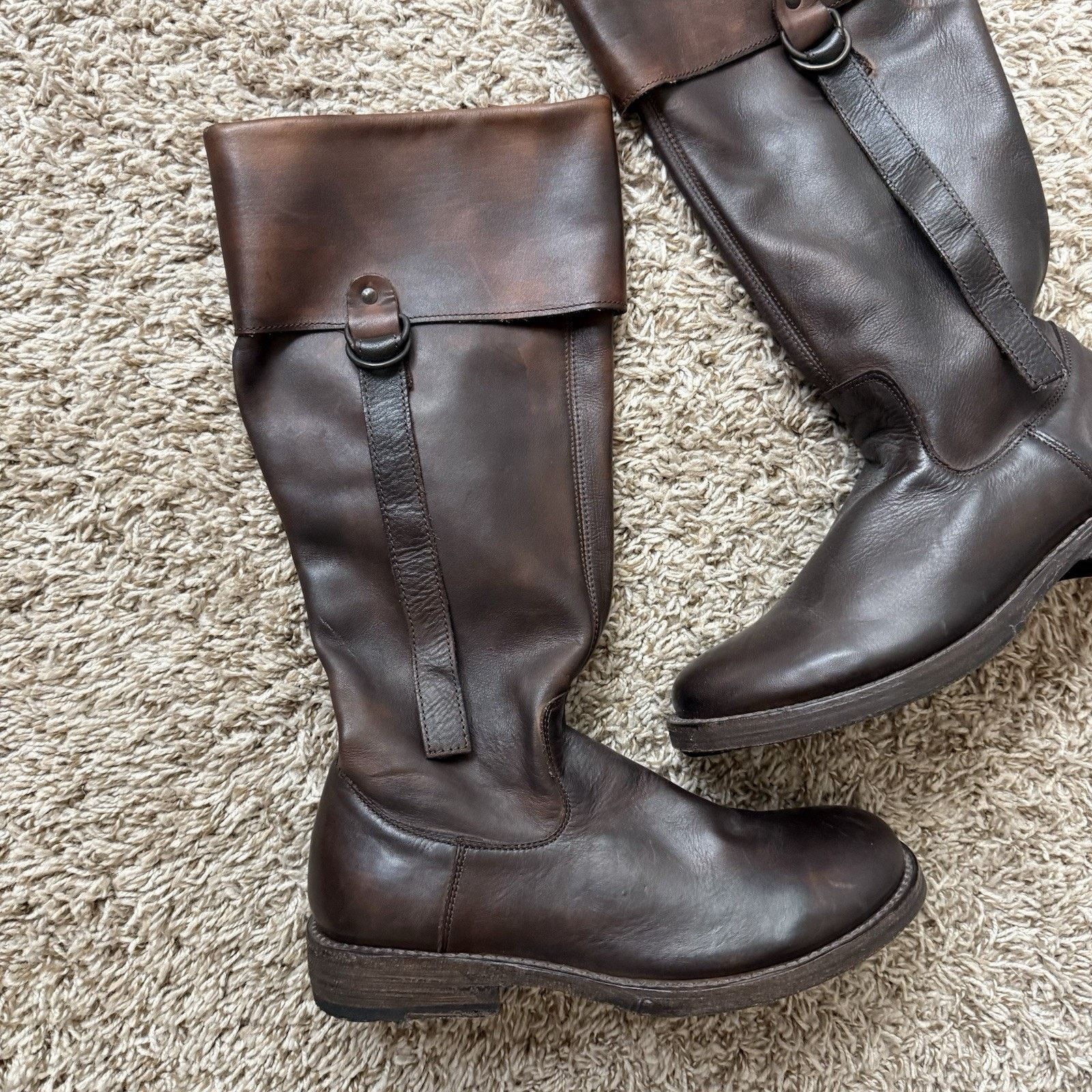 Bed Stu Bed Stu Cobbler Series Riding Boots Brown Leather High Calf Size US 8 / IT 38 - 6 Thumbnail