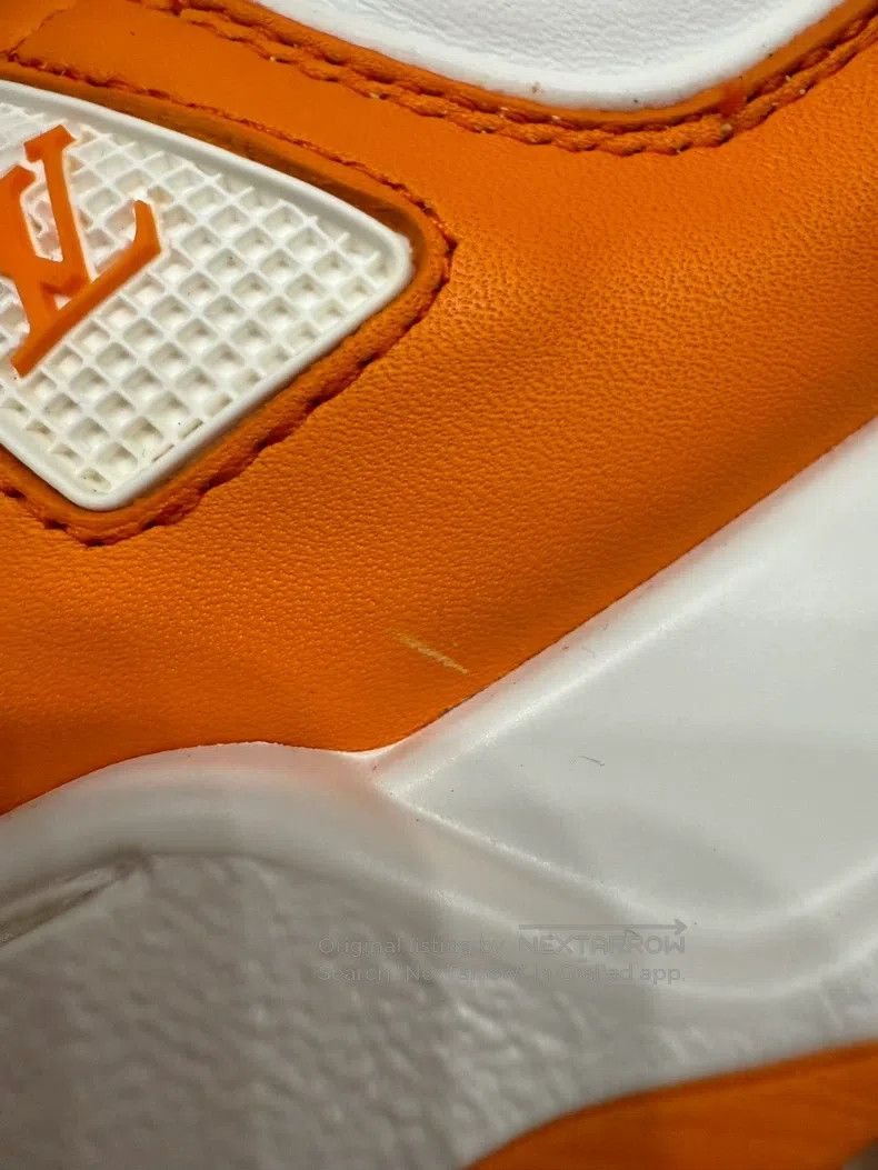 Louis Vuitton Louis Vuitton Trainer Maxi White Orange Fat Ding shoes Size US 8.5 / EU 41-42 - 6 Thumbnail