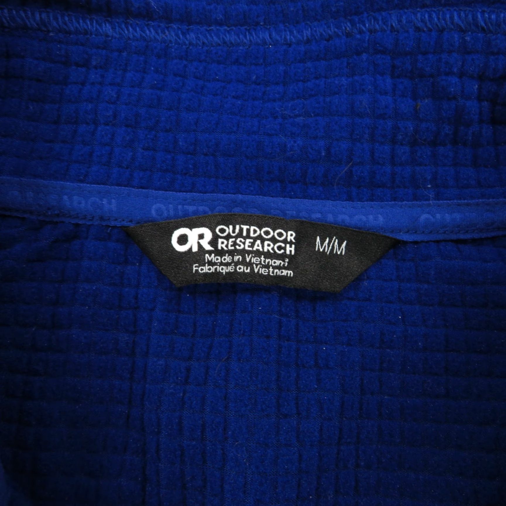 Outdoor Research Outdoor Research Jacket Mens Medium Blue 1/4 Zip Tech Grid Thermal Fleece Waffle Size US M / EU 48-50 / 2 - 5 Thumbnail
