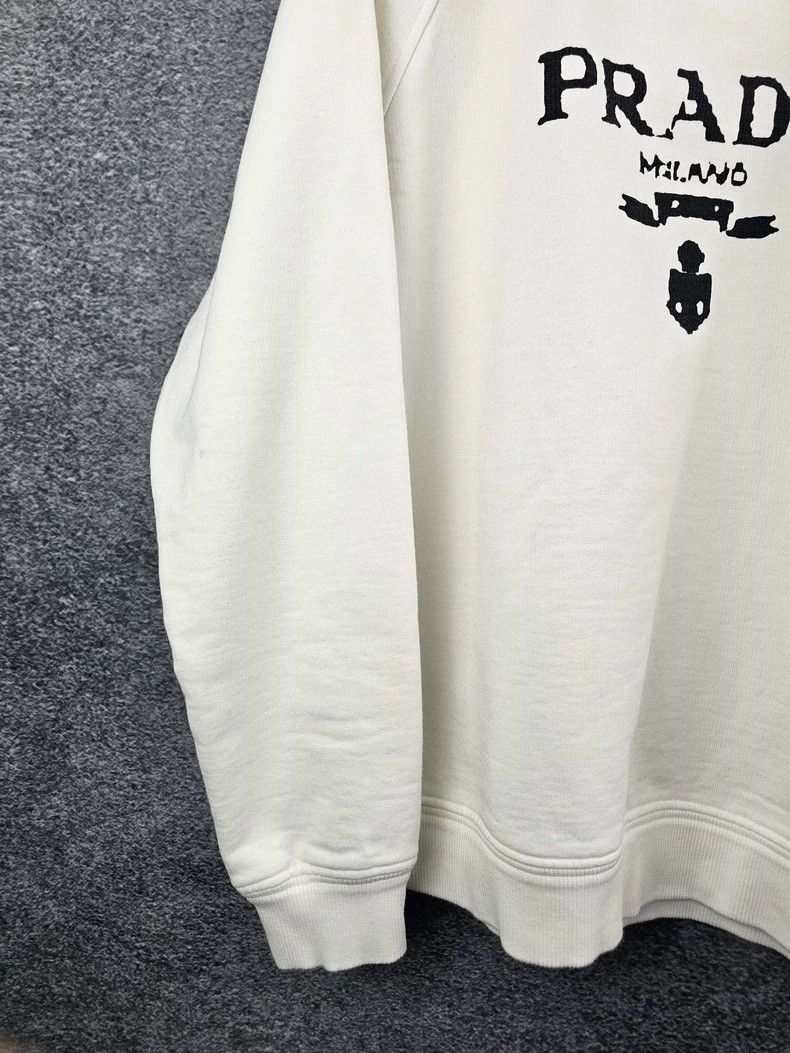 Prada PradaLogo printed round-neck sweatshirt 2503-Nextarrow Size US S / EU 44-46 / 1 - 5 Thumbnail