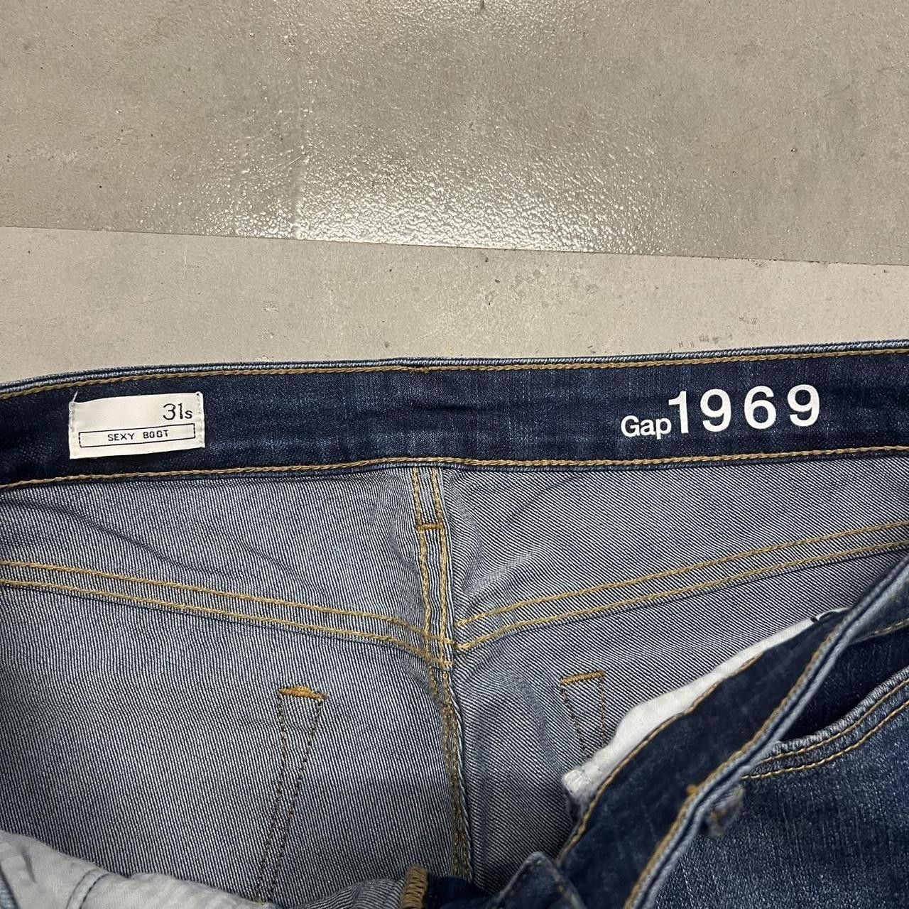 Gap Crazy Vintage Y2K/2000s Flared Bootcut Gap Jeans Blue Denim Jeans! Size US 32 / EU 48 - 6 Thumbnail