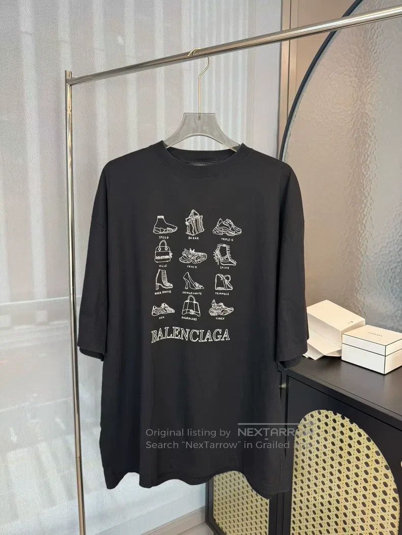 Balenciaga Balenciaga Black Shoes Collection Short Sleeve Size US L / EU 52-54 / 3 - 1 Thumbnail