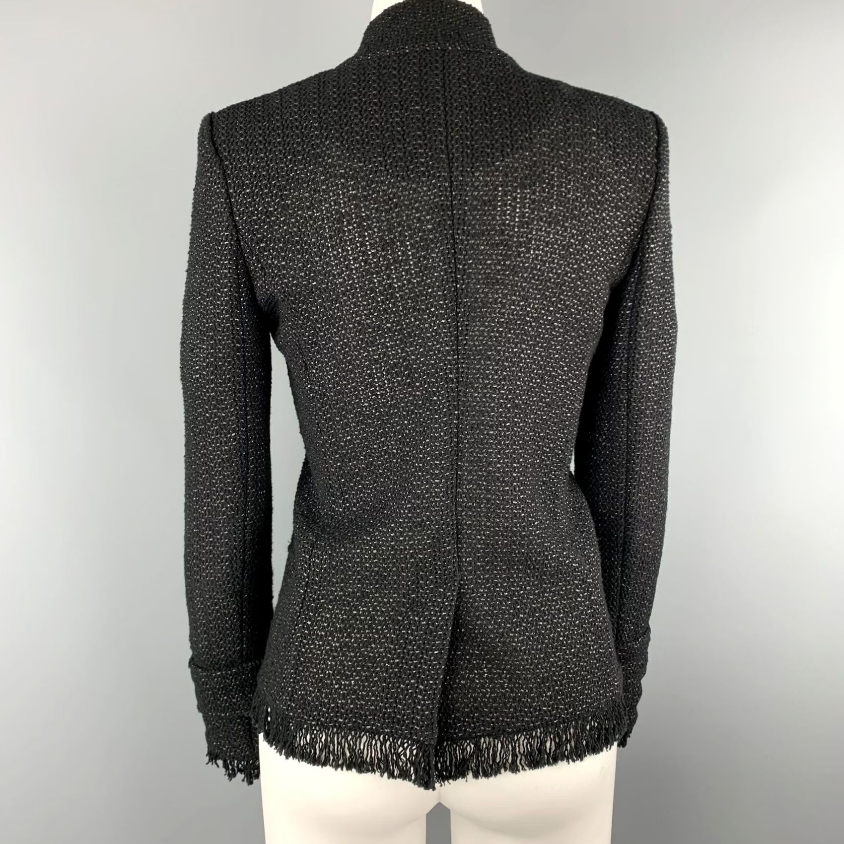 Isabel Marant ISABEL MARANT Black Tweed Fringe Blazer Jacket Size 4 Women Size S / US 4 / IT 40 - 5 Thumbnail
