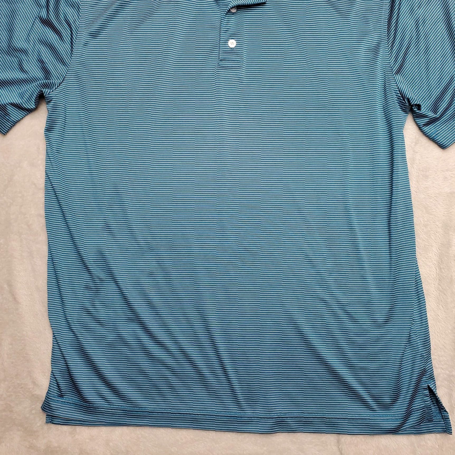 Vintage VINTAGE Levelwear Shirt Mens Large Blue Striped Polo 100% Polyester Short Sleeve Golf LW Size US L / EU 52-54 / 3 - 3 Thumbnail