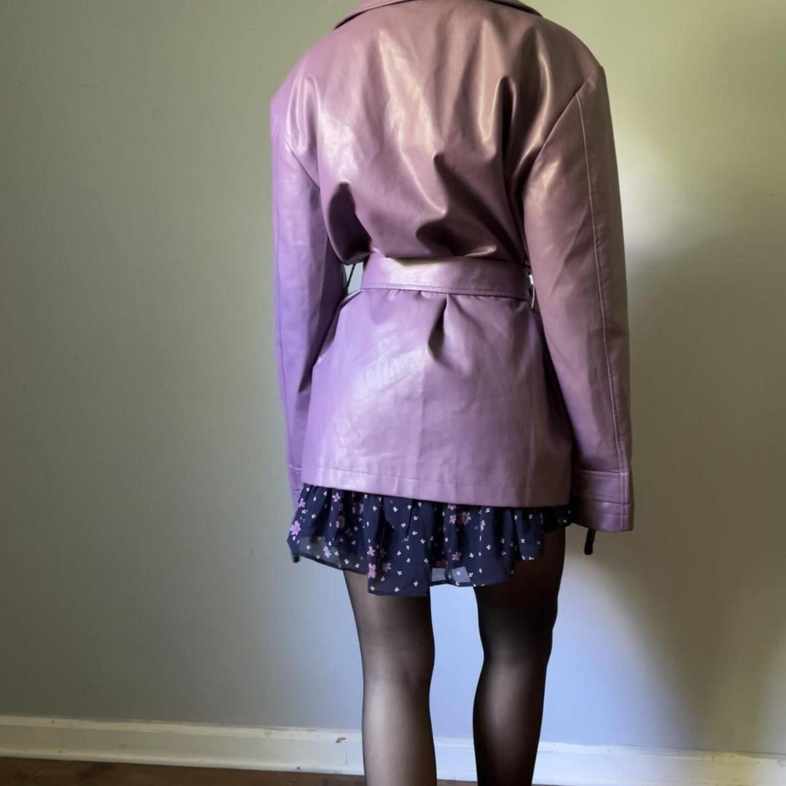 Other Bailey Rose faux leather belted trench coat Size S / US 4 / IT 40 - 6 Thumbnail