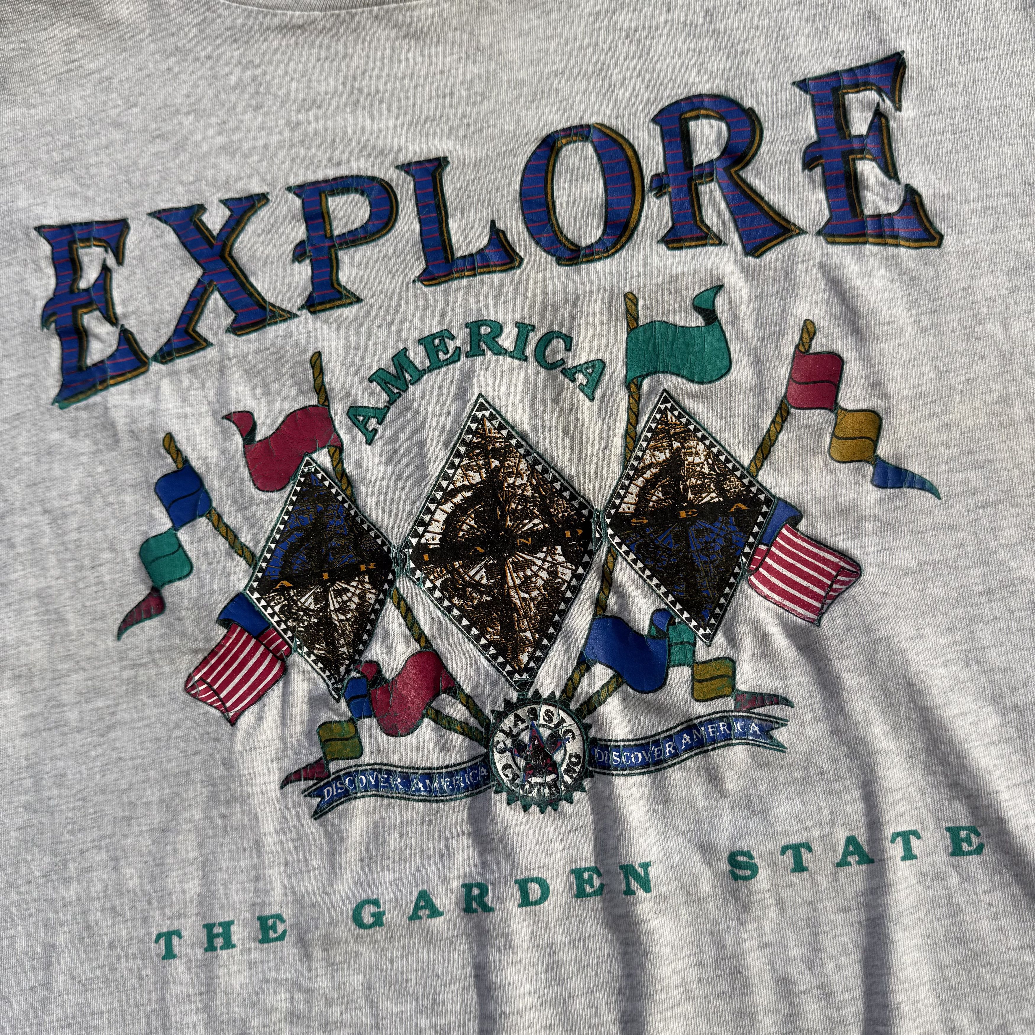 Vintage Vintage Made in USA Explore America Shirt Size US XL / EU 56 / 4 - 2 Thumbnail