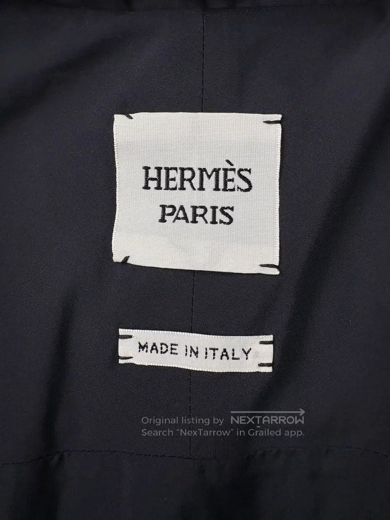 Hermes Hermes Black Lightweight Comfortable Quilted Hooded Thin C Size XS / US 0-2 / IT 36-38 - 9 Thumbnail