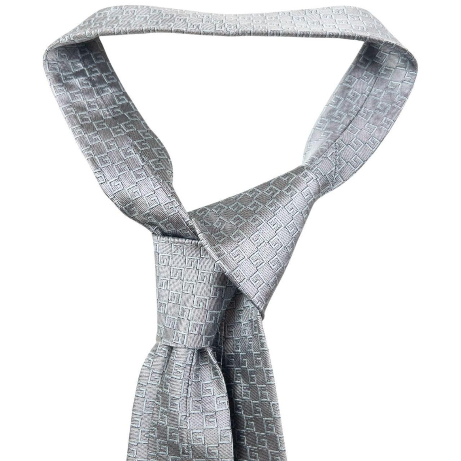 Gucci Vintage 2000s Gucci Monogram Silk Tie Size ONE SIZE - 3 Thumbnail