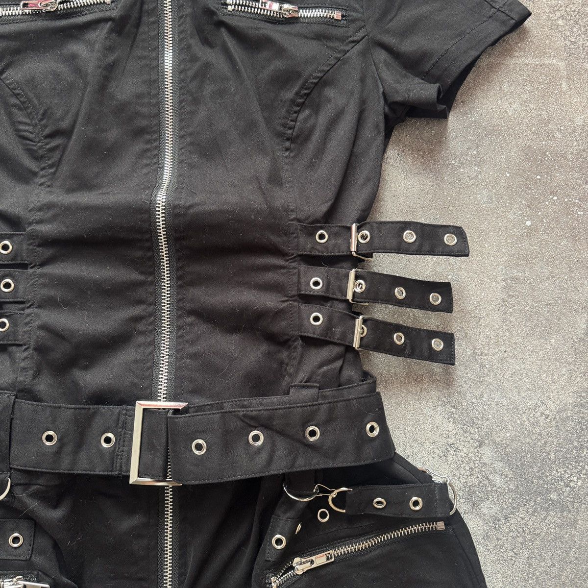 Hysteric Glamour Opium Y2K Amazing Gothic Rave Strap Details Belted Dress Size S / US 4 / IT 40 - 7 Thumbnail