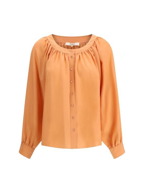 Chloe CHLOE Women Shirts CH25UHT62125 266 PINK Size XS / US 0-2 / IT 36-38 - 1 Thumbnail