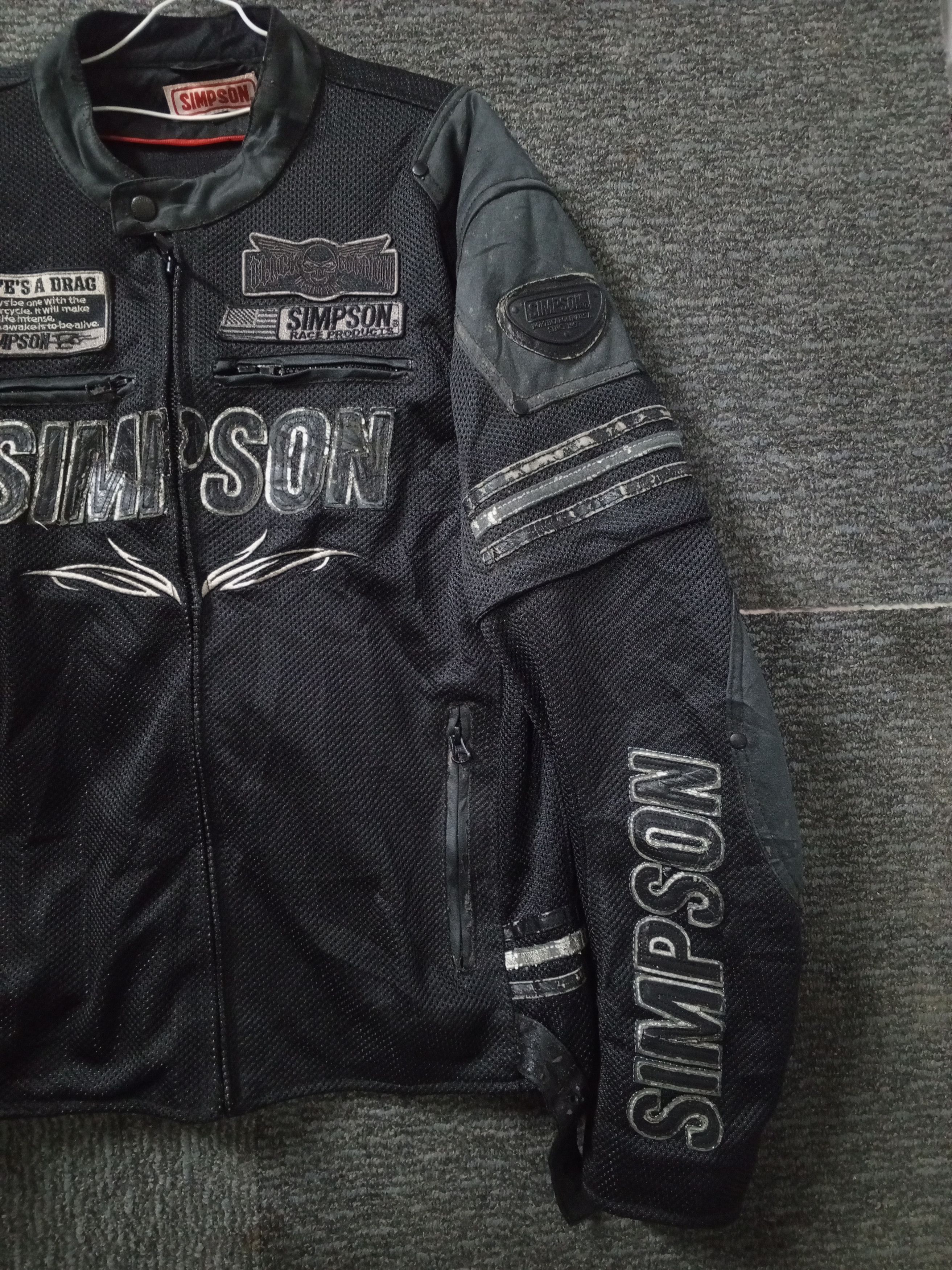 Other SIMPSON RACING JACKET MOTORCYCLE RARE Size US L / EU 52-54 / 3 - 3 Thumbnail