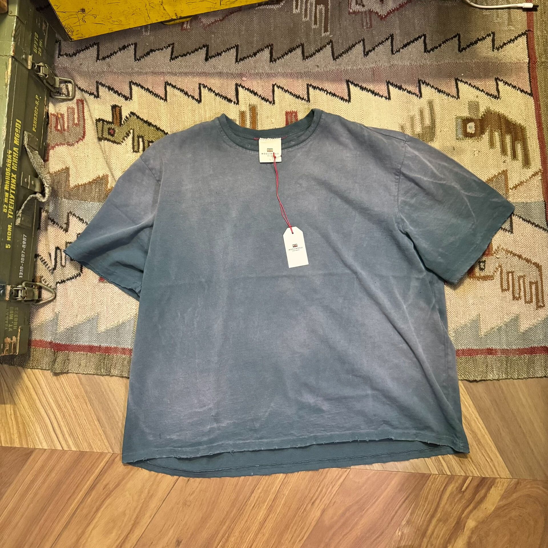 Oversized Crop T-Shirt Sun Fade Green