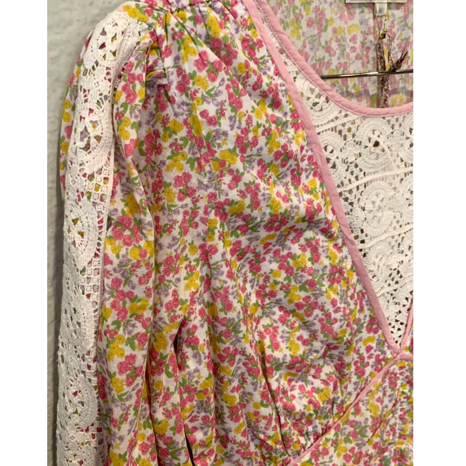 LoveShackFancy LOVESHACKFANCY Marquise Cotton Mini Dress (8) NWT Size M / US 6-8 / IT 42-44 - 7 Thumbnail